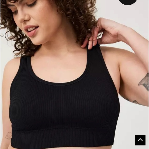 Torrid Black Seamless Ribbed Bralette - Picture 5 of 5